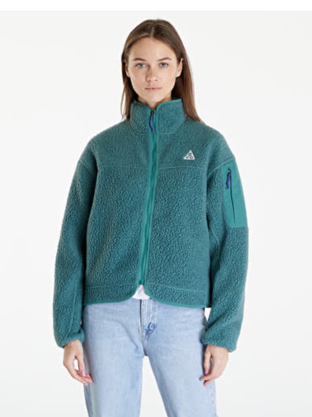 Nike ACG Women's Teal Teddy Fleece Jacket